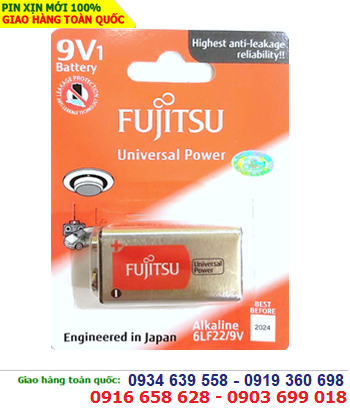 Pin 9V Fujitsu 6LF22, MN1604B Alkaline Battery chính hãng Made in Indonesia